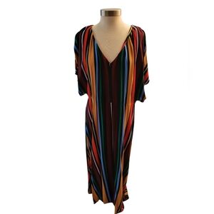 Eloquii Striped Maxi Dress Size 18